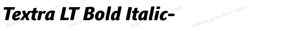 Textra LT Bold Italic字体转换